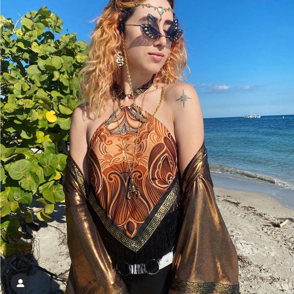 Medusa Complex Fashion Beachy Goddess Top - Picture 1 of 3